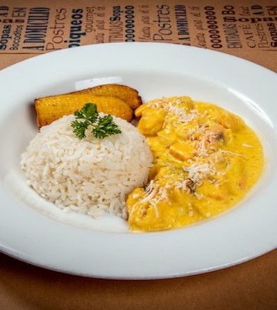 Encocado de camarón y pescado