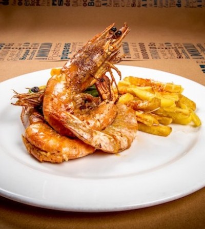 Langostinos a la plancha